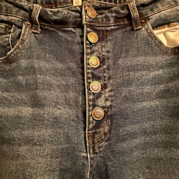 True Craft Sz 14 Slim‎ Straignt Button Fly Distressed Jeans - Picture 7 of 13